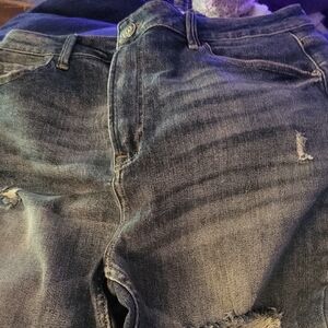 Women's Straight Leg Jeans - Blue